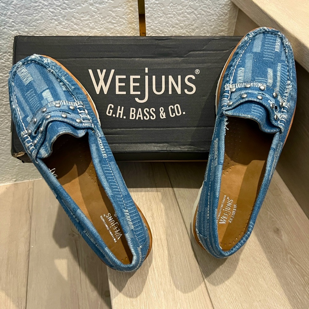 💜Weejuns G.H. Bass & Co Denim Shoes